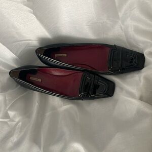Max Studios Black Leather Loafers 9-9.5